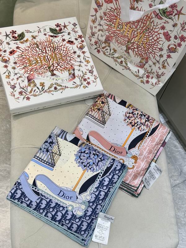 Dior Silk Scarf 90X90cm E062217